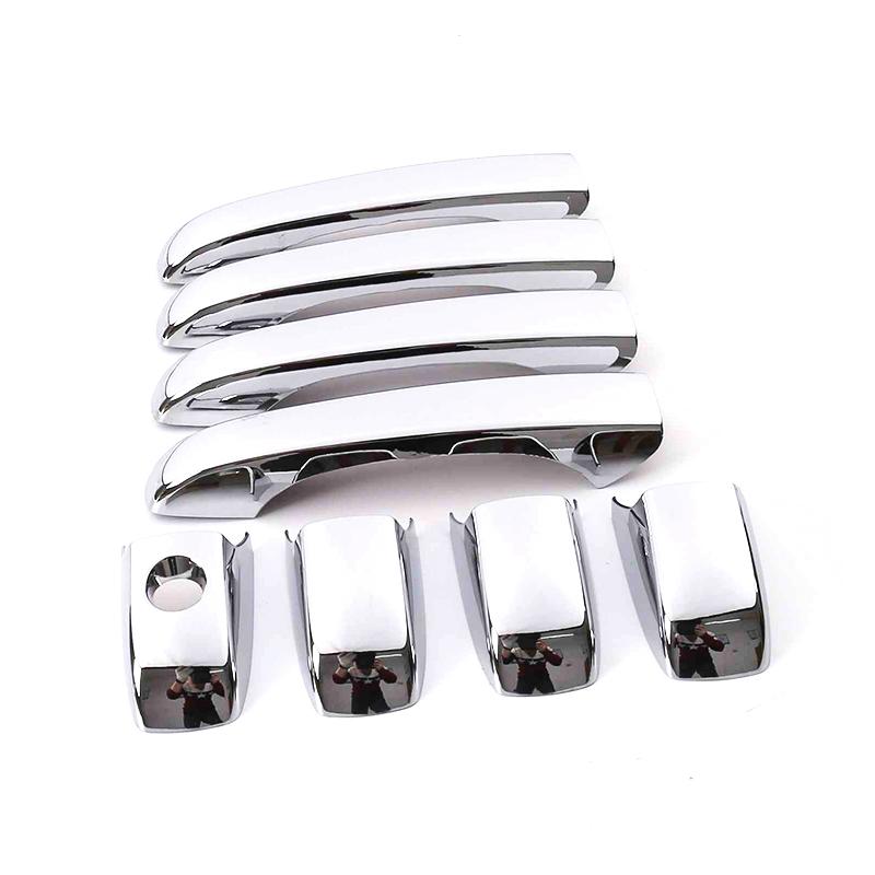 Door Handle Cover For Jeep Grand Cherokee WK2 2011- Carbon Fiber Car Protective Film Decorate Accessories Stickers