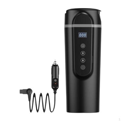 12 V 24 Car Kettle for Drinks Stainless Steel Travel Mugs with Digital Display