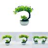Faux Rose Bonsai Tree With Durable Plastic Material For Office And Living Room Display