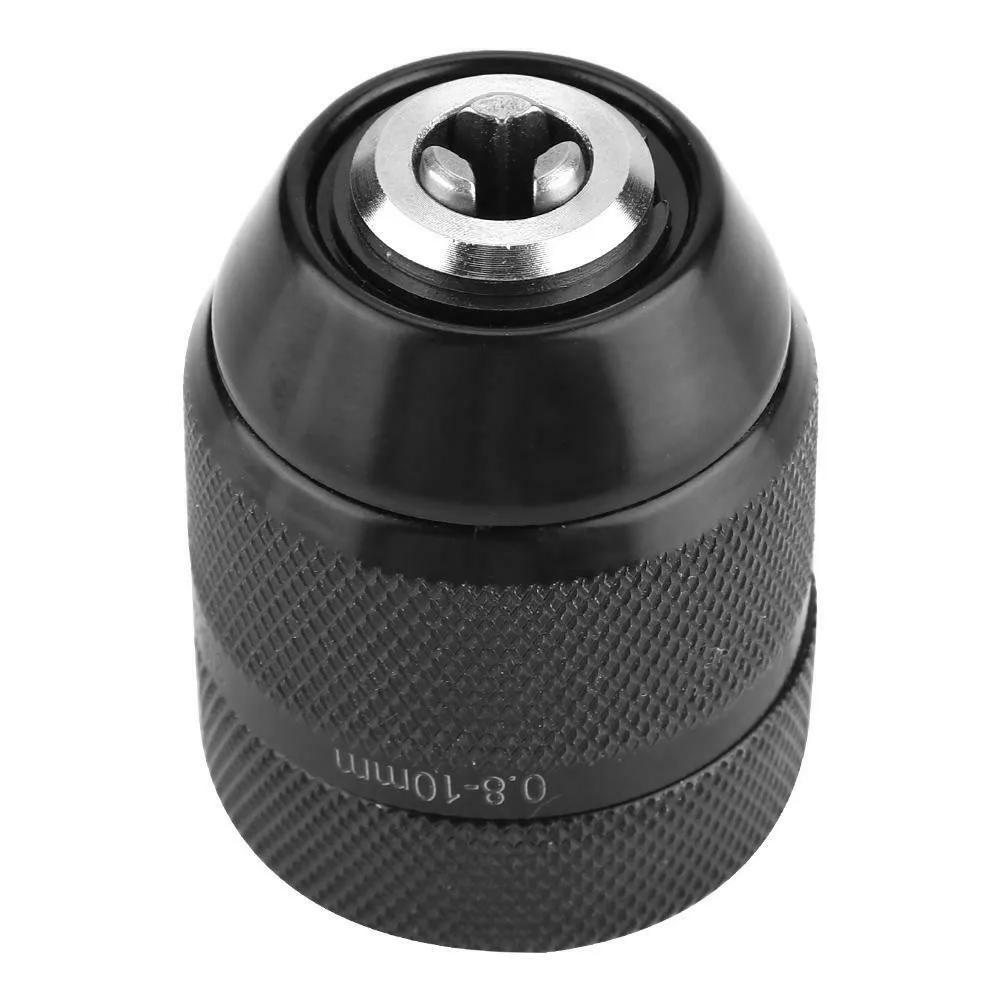 Drill Chuck &SDS Plus Adapter 3/8-24UNF 0.8mm-10mm Keyless Metal Drill Chuck With Quick Change Adapter Hand Tools