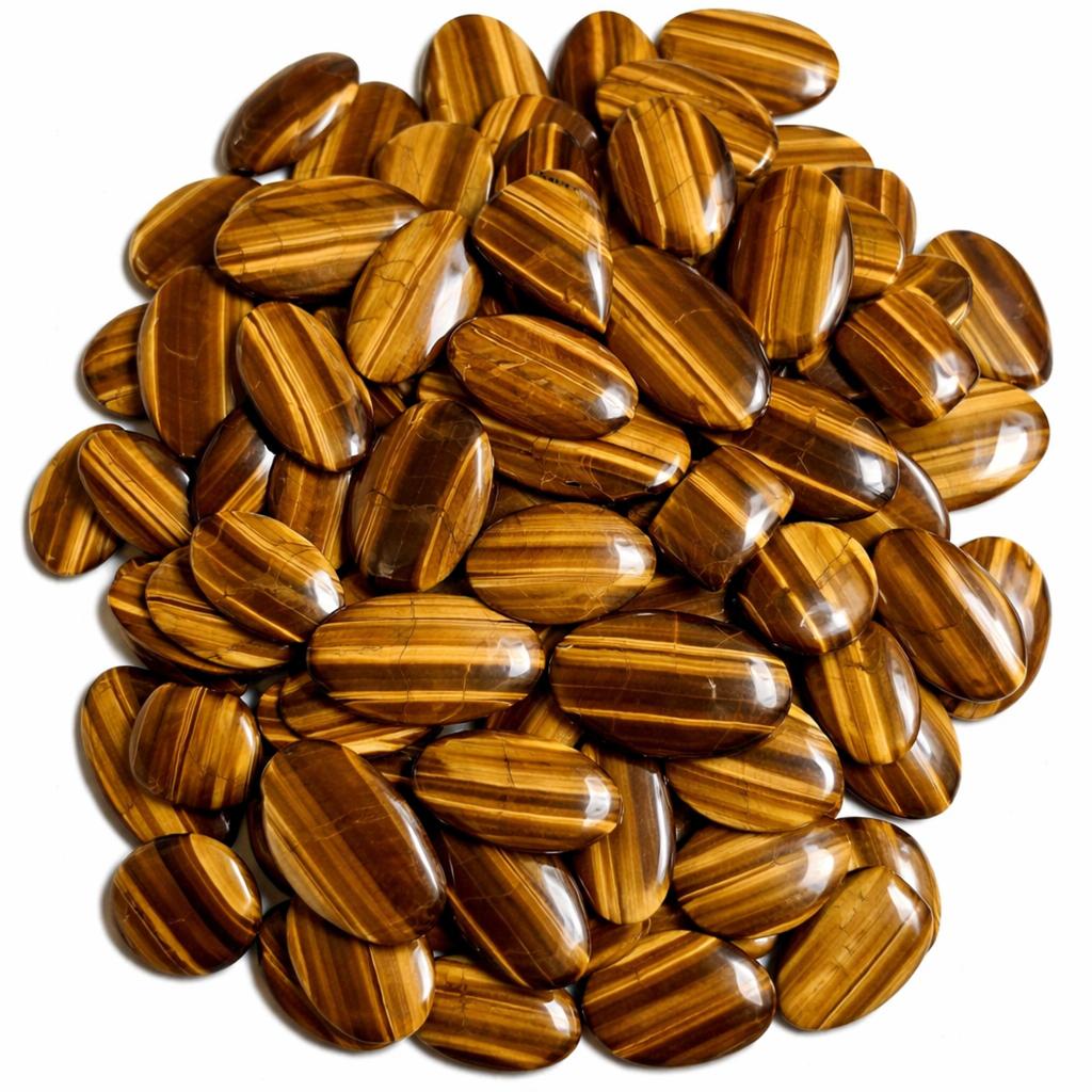 Natural Golden Tiger Eye Cabochons, AAA Grade Loose Stones, Mixed Shape Tiger Eye Cabochon Lot for Jewelry Making, Wholesale Gemstones