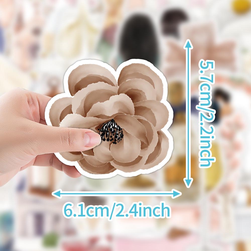 50 Watercolor Wedding Doodle Stickers - Waterproof Decorative Set for Water Bottles & Computers