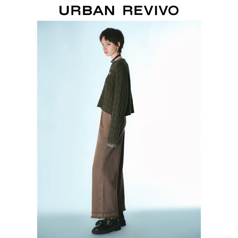 UR Women's 2024 Spring Retro Washed Wide-Leg Pants