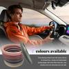 Steering Wheel Cover, Breathable Anti-Slip Car Steering Wheel Protector -Gray