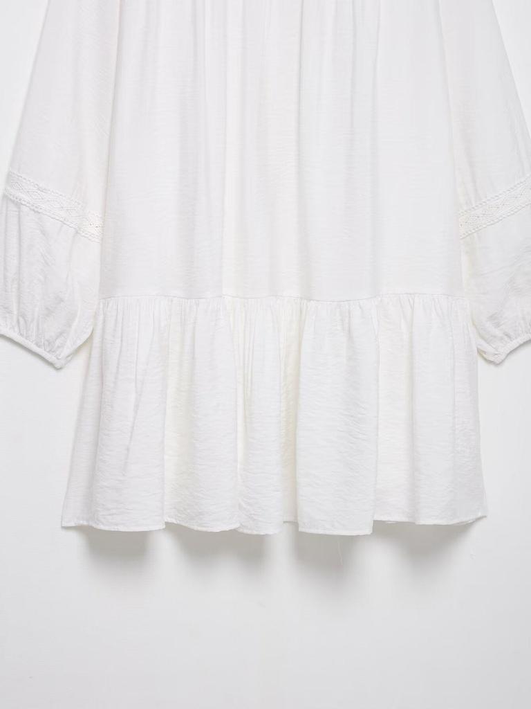 TAOP&ZA Women's Spring/Summer Hollow-Out Embroidered Loose Dress