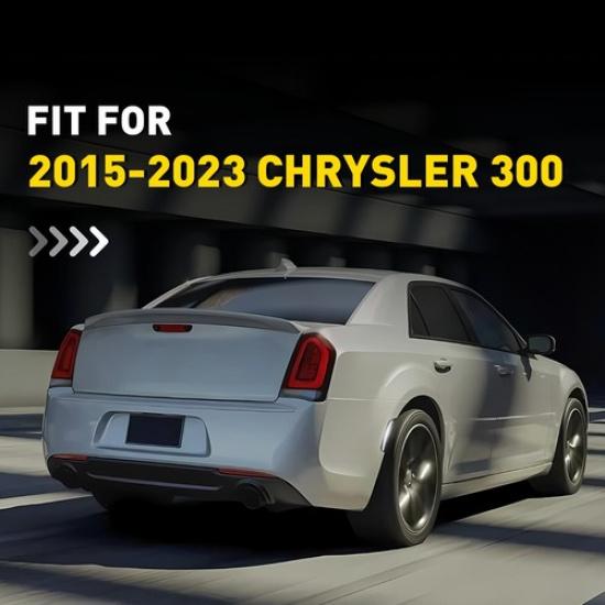 For Chrysler 300 2015- White LED Rear Side Marker Lights Lamps Smoked Lens A