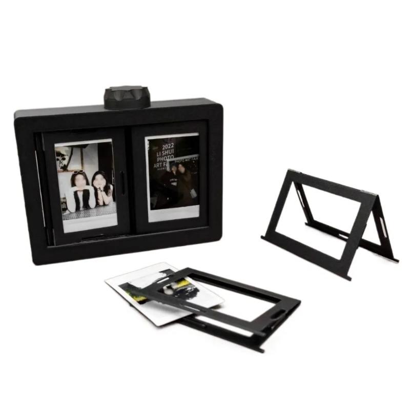 12 Pockets 3D Rotating Photocard Holder Protective Easy To Install Photo Album Rotating Page-turning Ornaments Multi-purpose