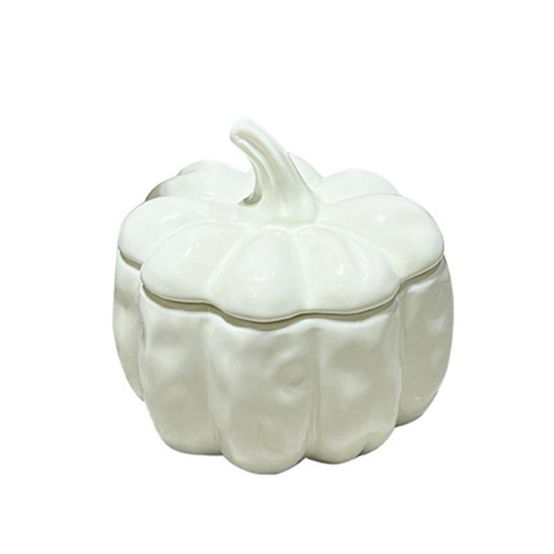 Dýňová úložná dóza Kreativní obývací pokoj Stolní dóza na svačiny Cukroví Moderní styl Domácí kuchyně Keramická úložná nádoba