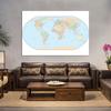 Standard Map World Map with National Flag Classic Edition Map of The World Posters and Prints for School Supplies