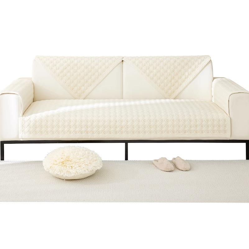 New Sofa Cover Thickened Warm-keeping High-end Cushion Creme Frauche Cushion Non-slip Leather Sofa Towel Winter Lazy Cushion