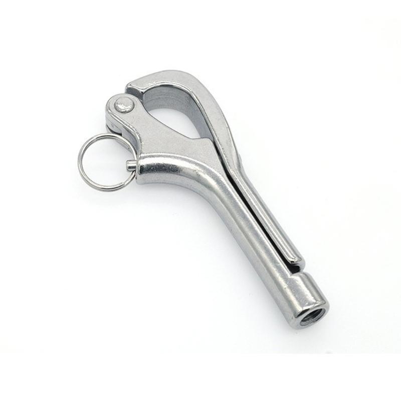 Quick Release Railing Hook Stainless Steel Hardware, Internal Thread 2 Pack for Boat Wire Rope and Guard Lines