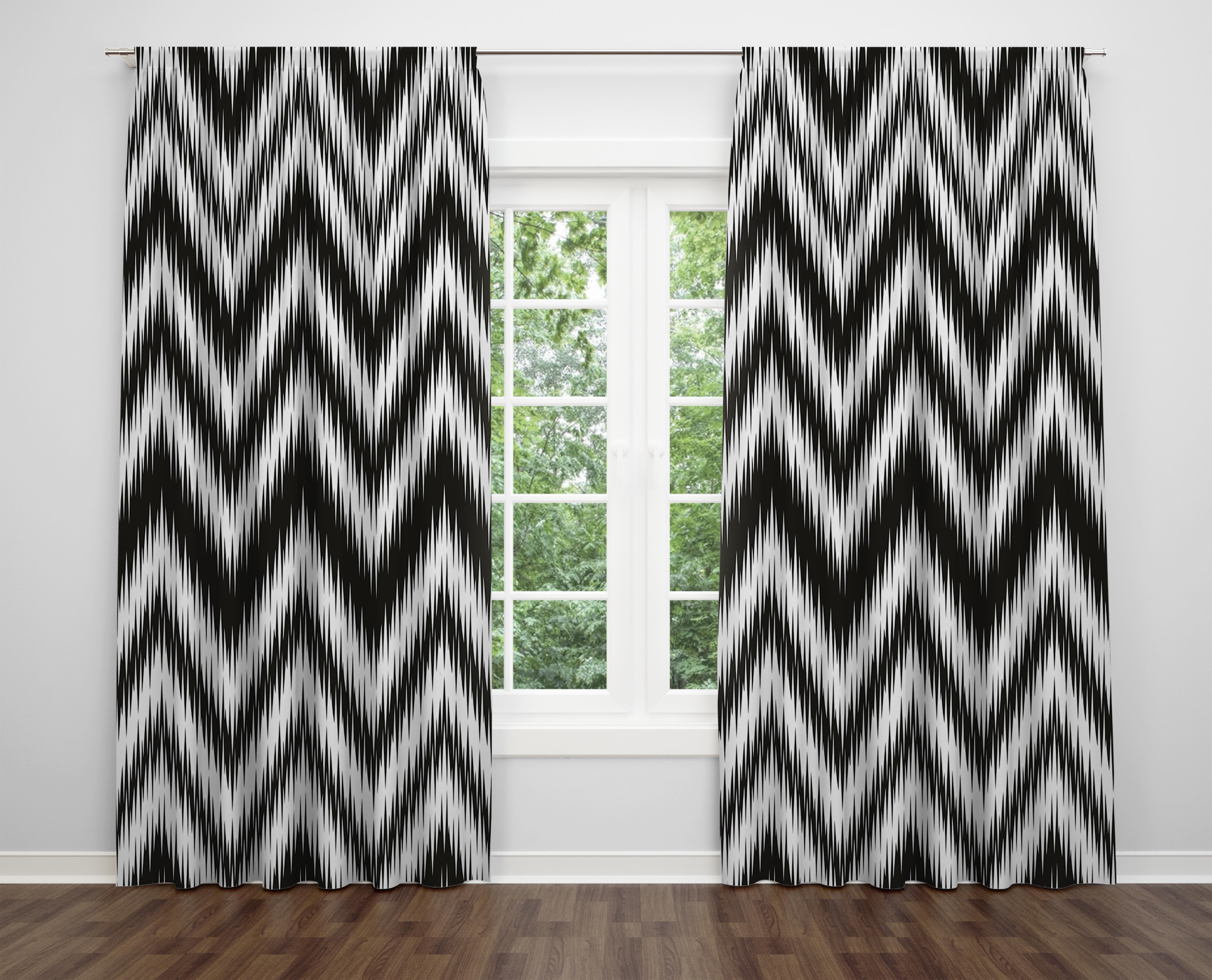 

Декоративний дизайн, високоякісна бавовняна тканина, ви можете вибрати одну або подвійну фіранку з крила 1 piece різнокольоровий