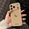Coque pour iPhone 13/14/15/16/17 Pro Max Texture Cuir Rétro Motif Cheval