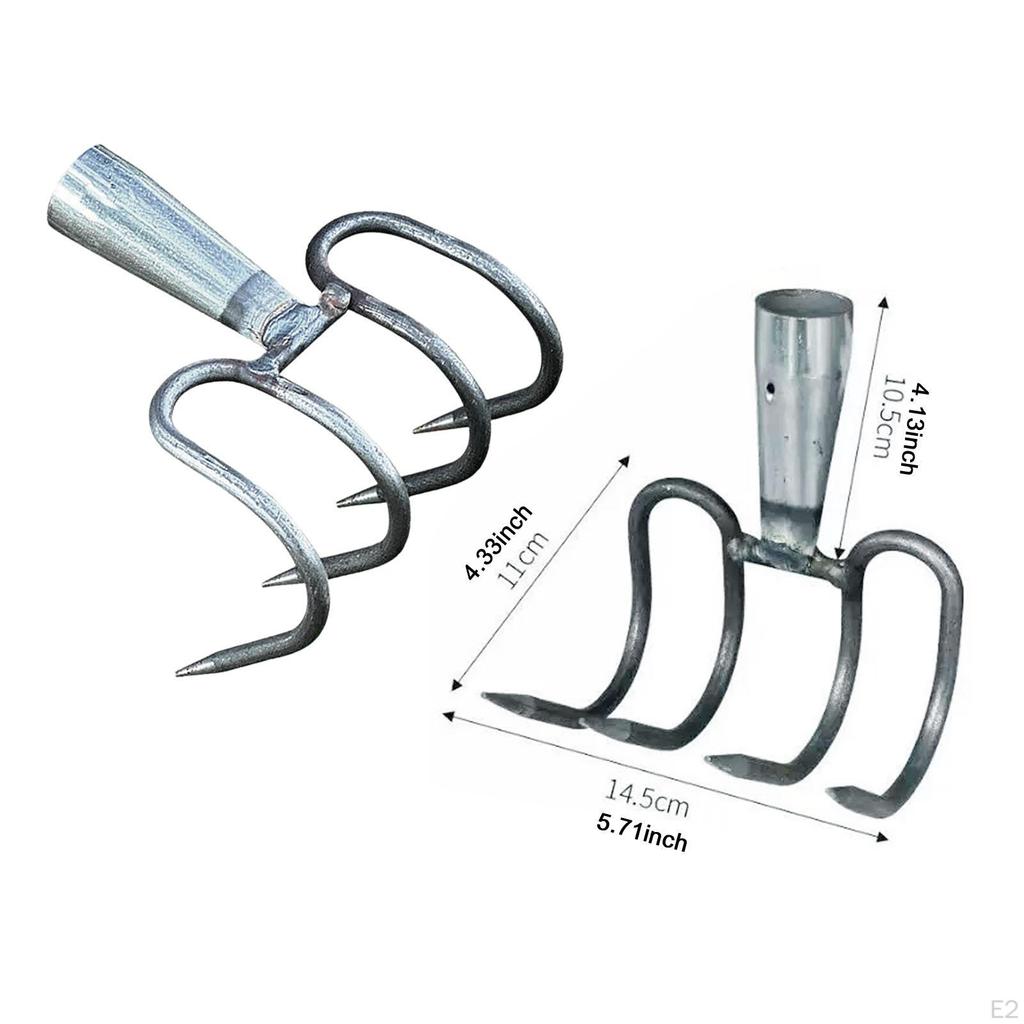 Hand Rake Ground Tiller Lightweight Portable Small Cultivating Gardening Tool Leaf for Flowers