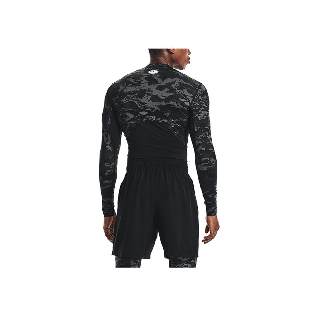 Under Armour HeatGear Běžecké kompresní fitness tričko Pánské topy Černé 1361525-001