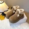 Women's thick bottom winter lightweight warm padded snow boots non-slip wear-resistant casual sneakers cotton boots
