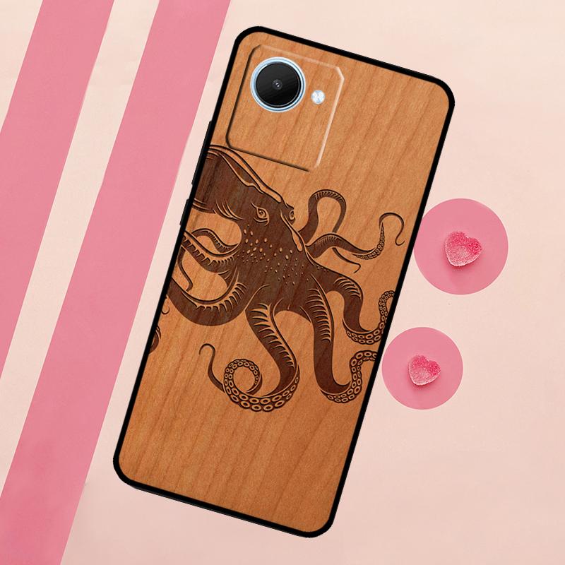 Turtle Elephant Dragon Wood For Realme 15 10 11 12 13 14 Pro Plus C65 C67 C75 C63 C61 C55 C51 C53 C35 GT6 GT7 Pro Case