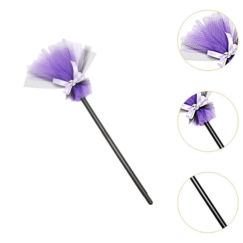 Halloween Witch Broom Halloween Broomstick Children Creative Photo Props Witch Broomstick for Holiday Stage Performances