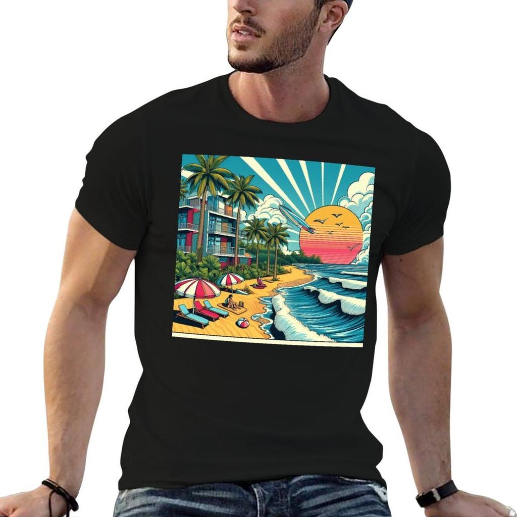 BEACH2 T-Shirt Casual Daily Graphic Tee