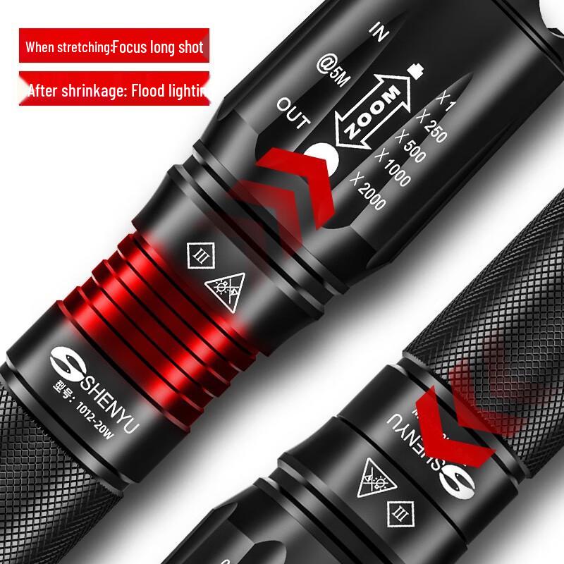 SHENYU Rechargeable Zoomable LED Flashlight