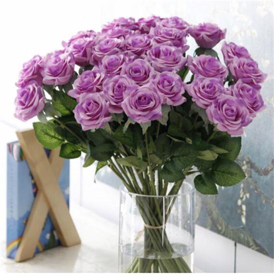 Latex Flower 1 Head Latex Touch Rose Flowers Wedding Home Design Bouquet Decor