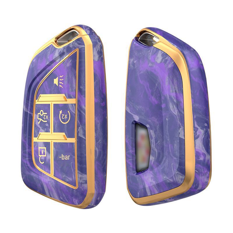 Cadillac Schlüsselhülle TPU Schutzhülle für CT5/CT6/XT4 - Weichgummi Vollschutz