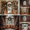 Mocsicka Winter Christmas Window Photography Background Gifts Xmas Tree Kids Family Holiday Portrait Decor Backdrop Photo Studio