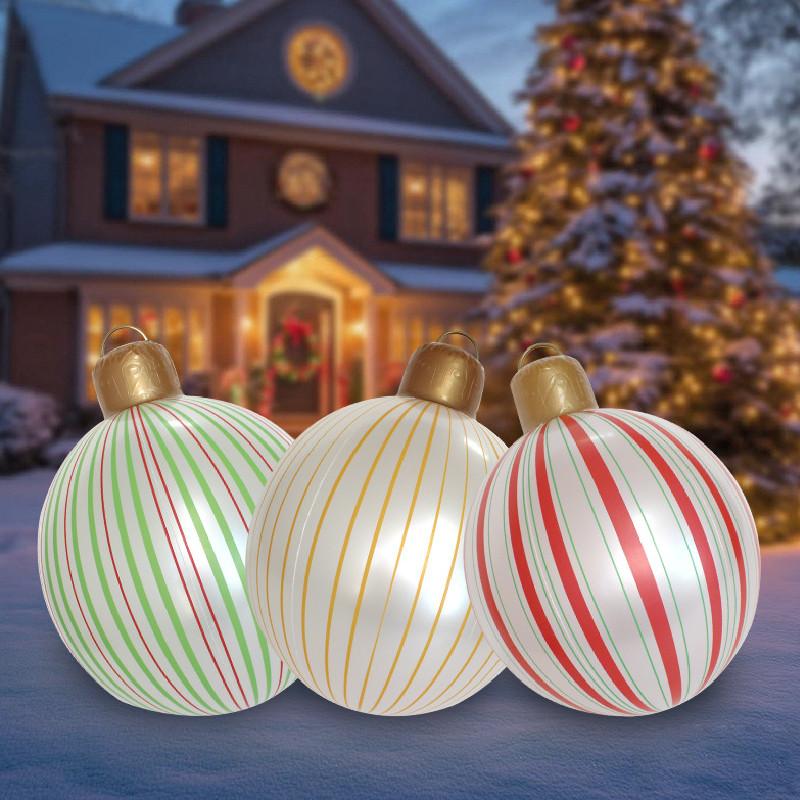 Christmas Inflatable Lantern Spheres Modern Artistic Pattern Decoration Holiday