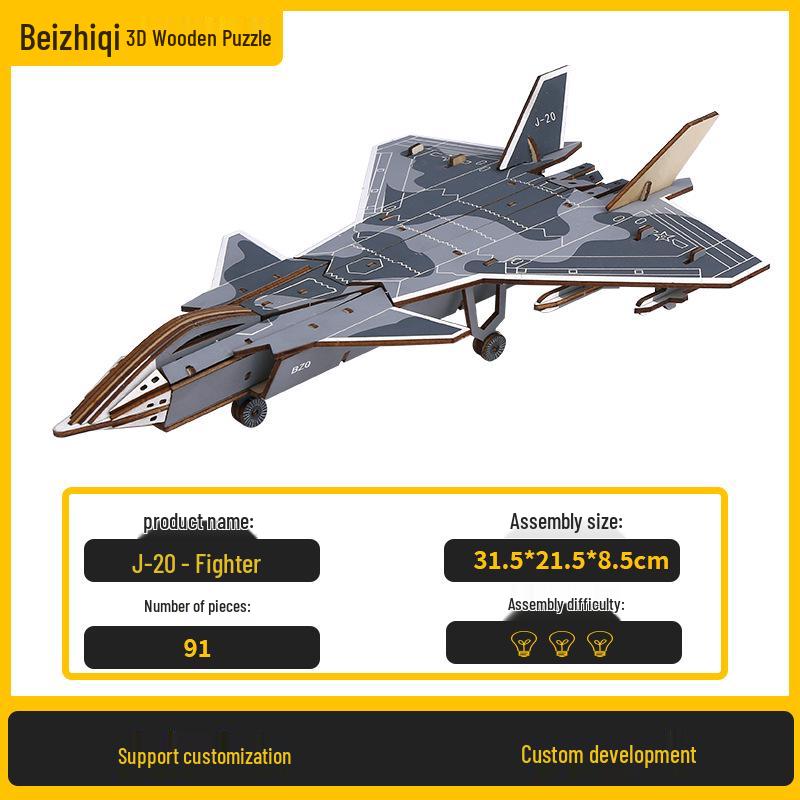 CSGO Wooden Folding Claw Knife & Burst-Fire Toy Gun DIY Puzzle Block Set
