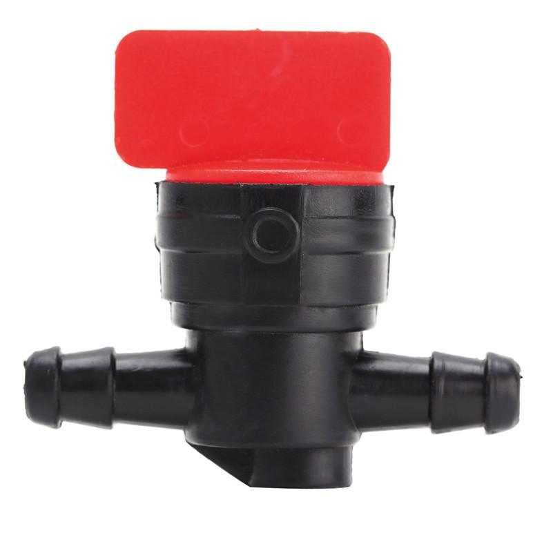 Universal Plastic 6mm Fuel Tap Inline On//Off Fuel Tap Fit for 1//4 Pipe Hose,Black Fuel Tap Red