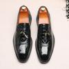 Men's lazy shoes with one foot, new business leather shoes, versatile fringed shoes, British and Korean version of casual large-size leather shoes