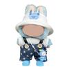 Doll Clothes Set Stylish Overalls Knitted Sweater Outfit for 15-17cm Dolls Fashionable Dress Up Accessories