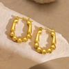 Raffinate Ear Cuff in Acciaio Titanio Oro 18k per Donna