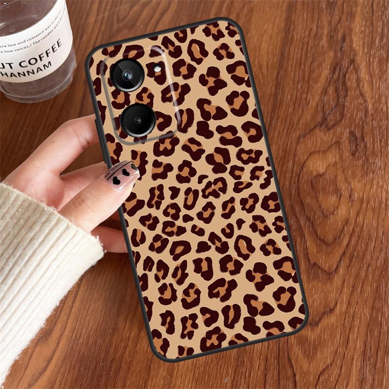 Coque Luxe Léopard Pour Realme 10 11 12 13 14 15 Pro Plus C65 C71 C75 C55 C63 C61 C53 C67 C35 GT6 GT7 Pro