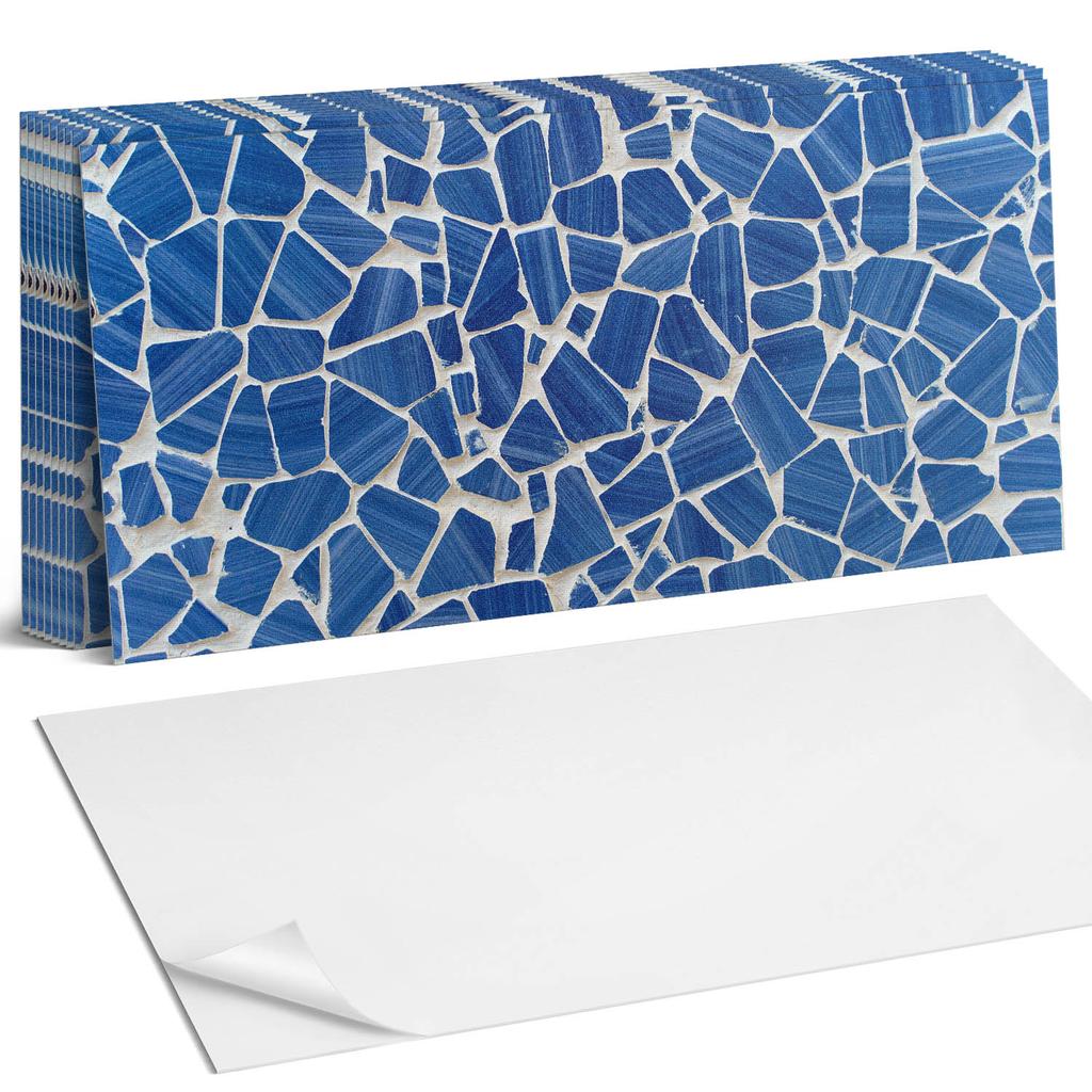 Dekoracyjne Kafelki Ścienne Samoprzylepne Winyl Mozaika Z Fragmentów 10X40X20 Cm