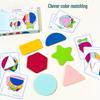 Wooden Geometric Stacking Shapes: Educational Color and Shape Recognition Toy for Kids