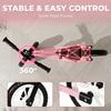 11.2" Balance Bike for 2-5 Years, Toddler Bike with Lighting Wheels, Adjustable Seat & Handlebar, 360 Degrees Steering, Pink