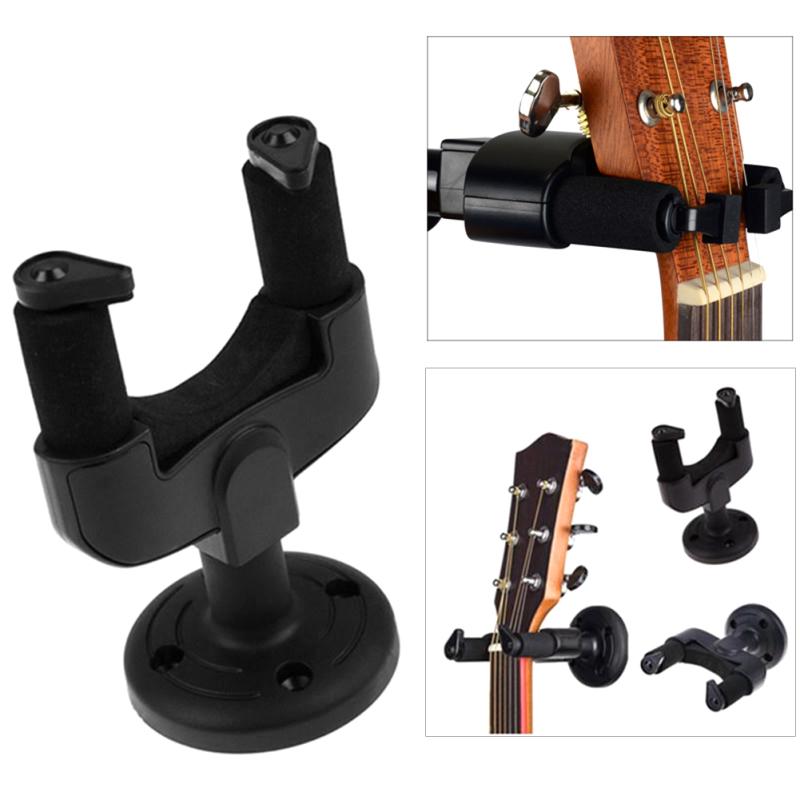 Guitar Wall Mount Stand Hook Fits Most Bass Ukulele Guitar Violin Wall Bracket with Hook