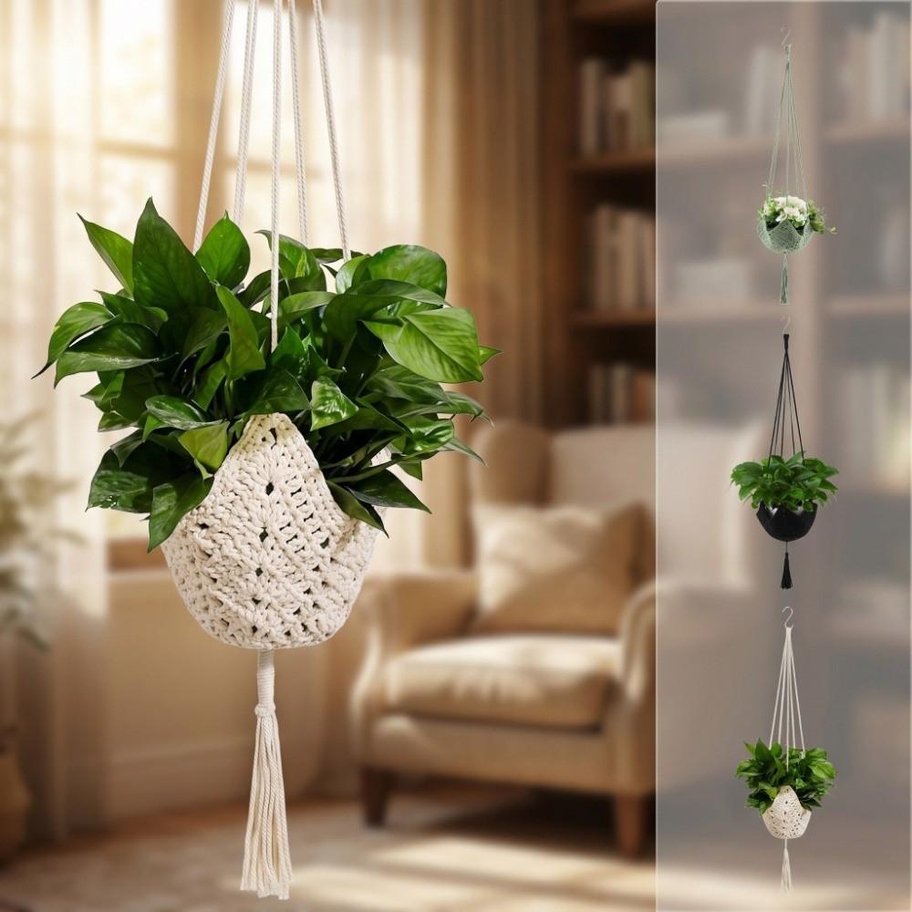 Sturdy Macrame Plant Hanger Handmade Flower Pot Hanging Planter Hanging Basket Indoor Outdoor