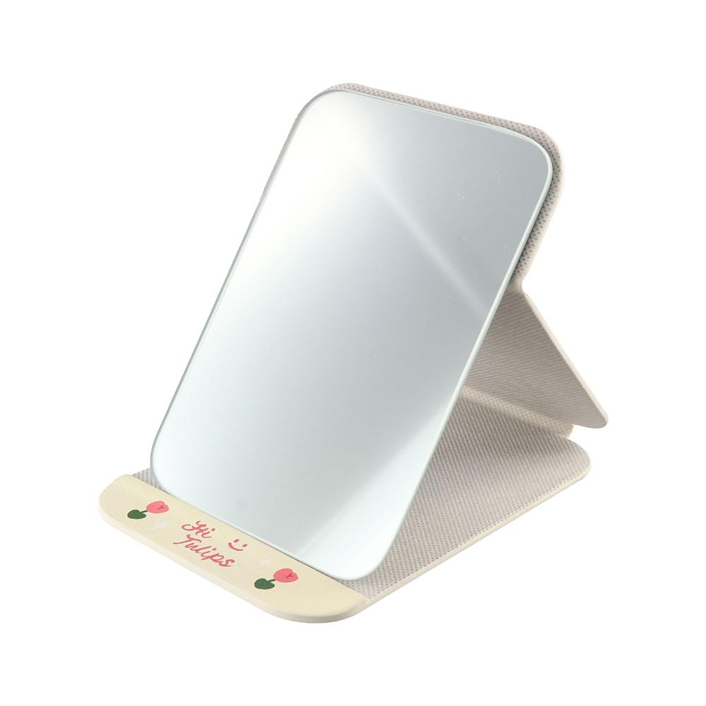 

Cosmetic Mirror Tulip Table Top Mirror Folding Tulip Desktop Dressing Mirror Dormitory style 1
