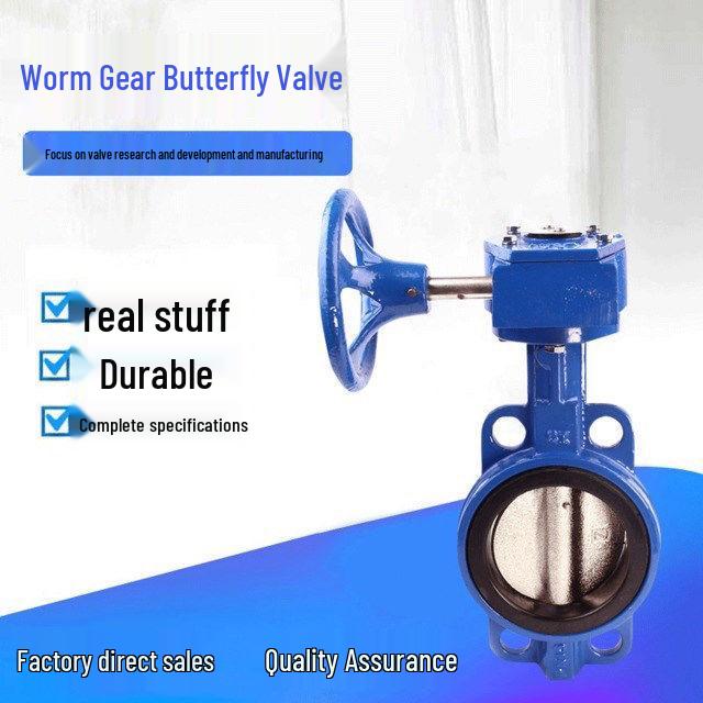 

D371X-16 Cast Iron Turbine Lug Butterfly Valve DN50-150 with Free Shipping Thickened DN40