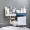 Bathroom Storage Organizer for Cosmetics Shower Rack Shelf Kitchen Organization Wall Mount Holder Spice Accessories Items