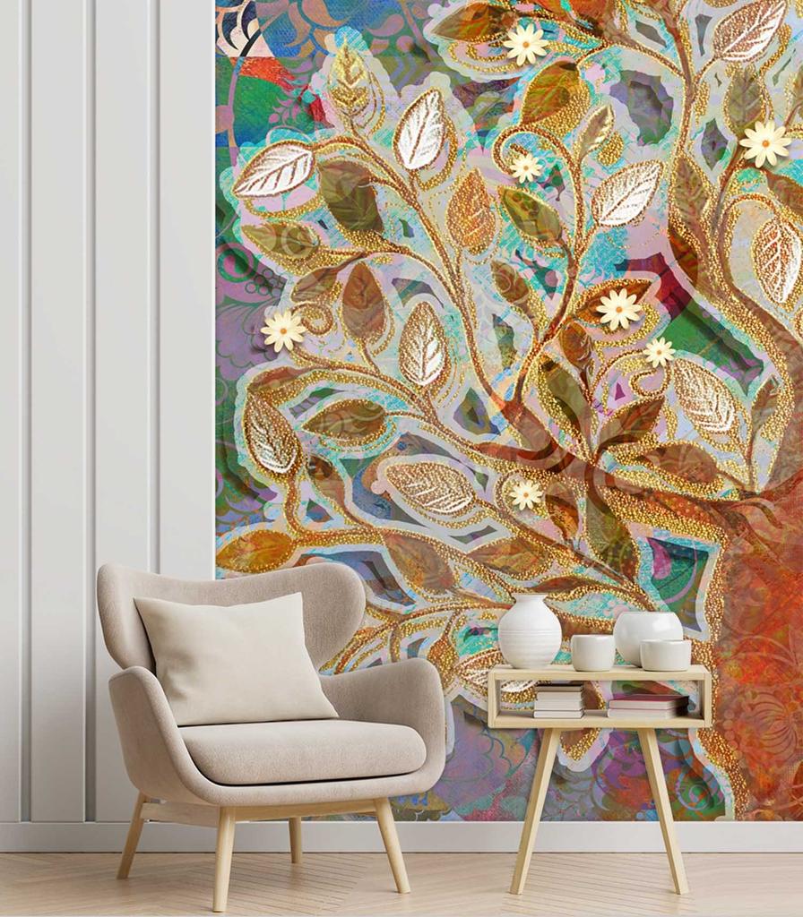Wallpaper Golden Magic Tree