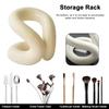 Ceramic Pen Holder Minimalist Design Rope Knot Creative Storage Shelf Toothbrush Stand for Bathroom Vanity and Countertops Decor