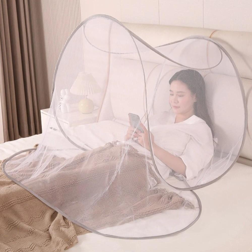 Foldable Face Head Mosquito Net Adjustable Mosquito Net Stand Portable Mesh Sleeping Net  Travel