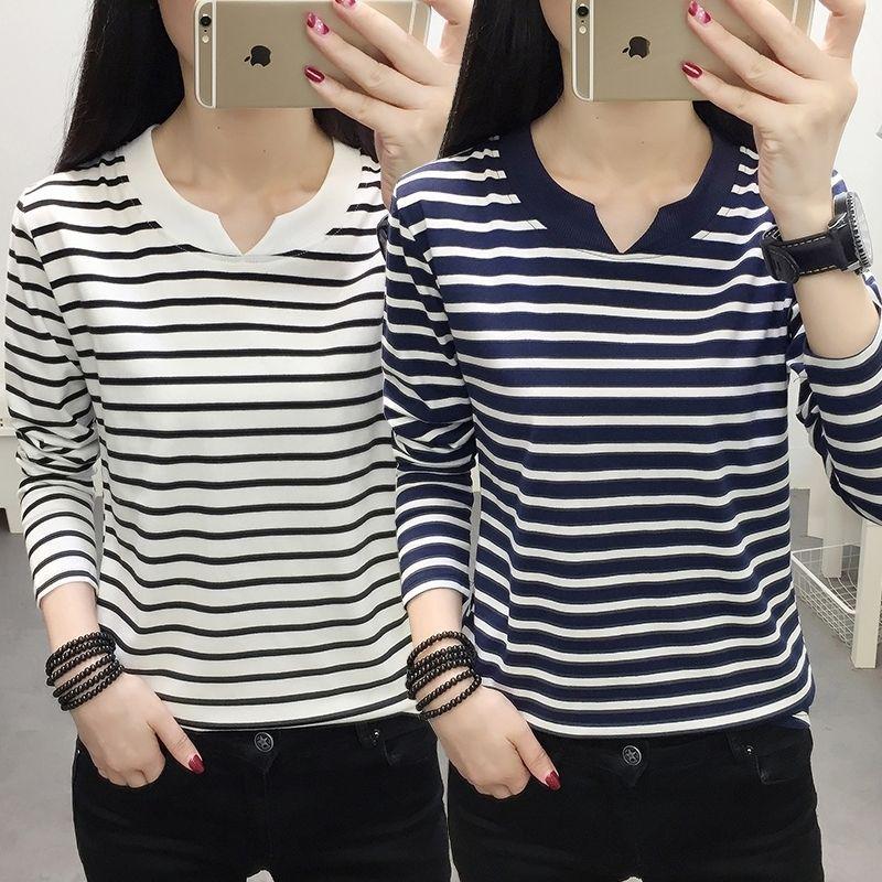 

Autumn Plus Size Loose Long Sleeve T-shirt for Women M чёрный