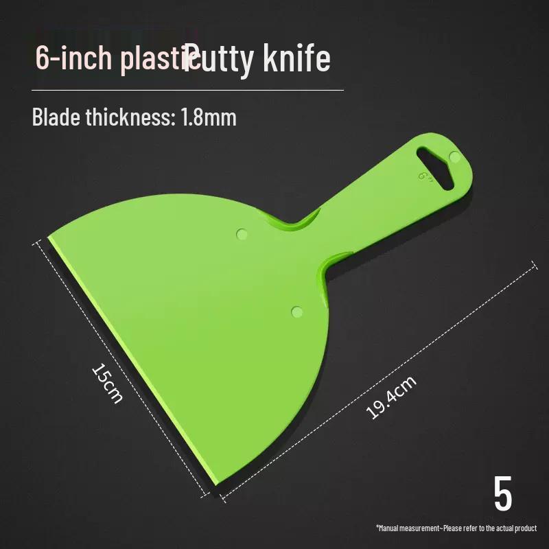 Plastic Putty Knife: Versatile Scraper for Dirt, Wallpaper, Glass, Tile, Glue, and Grout.