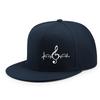 Music Heartbeat Treble Clef Baseball Cap Polyester Snapback Hip Hop Street Dance Flat Top Hat