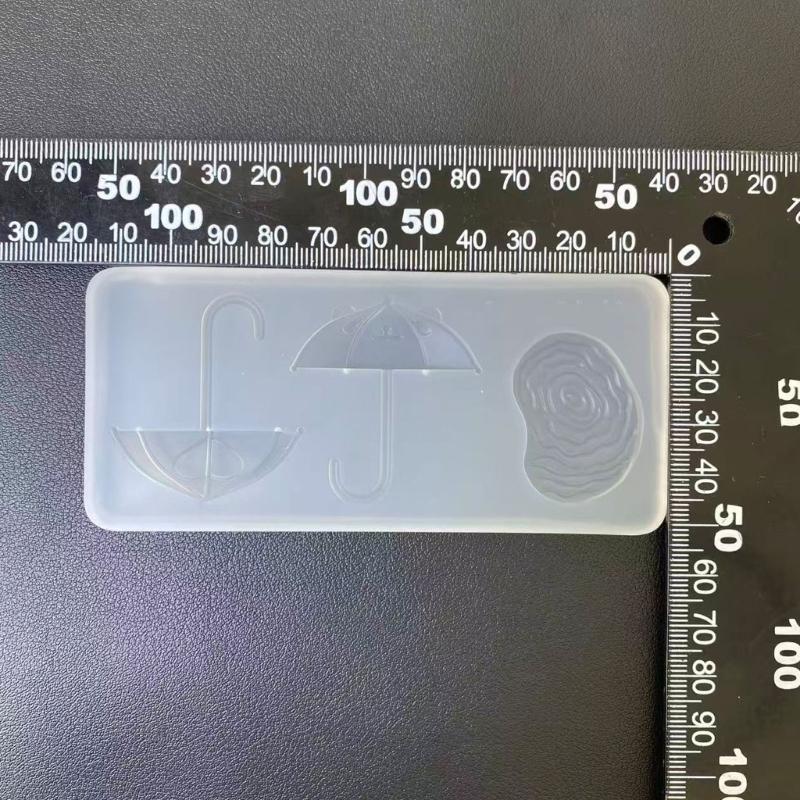 Detailed Silicone Small Accessory Mold Umbrella Shape Crafting Mould Hand-Making Ornament Mould for Creating Resin Art