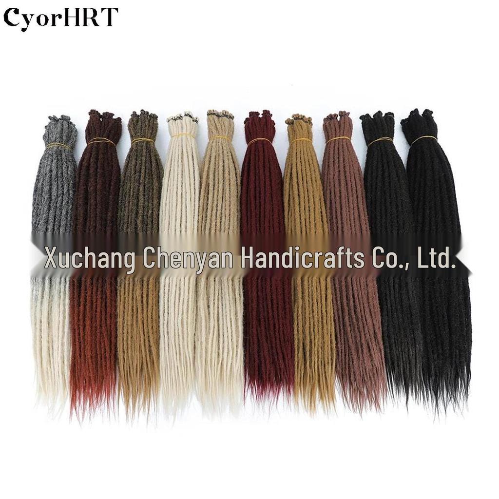 24" Multicolor Gradient Reggae Dreadlock Wig for Women